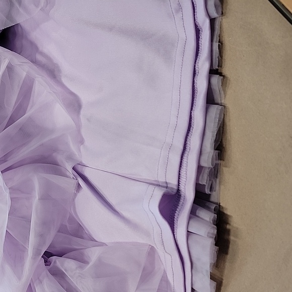 SHEIN Size M (6) Lavender "Enchnt" Tiered Mesh One Shoulder Formal Party Dress - Picture 14 of 16